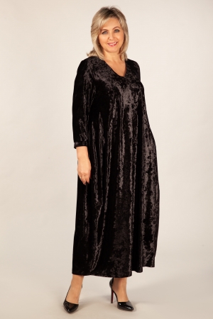 Платье Дорети Милада черное бархатное платье фото