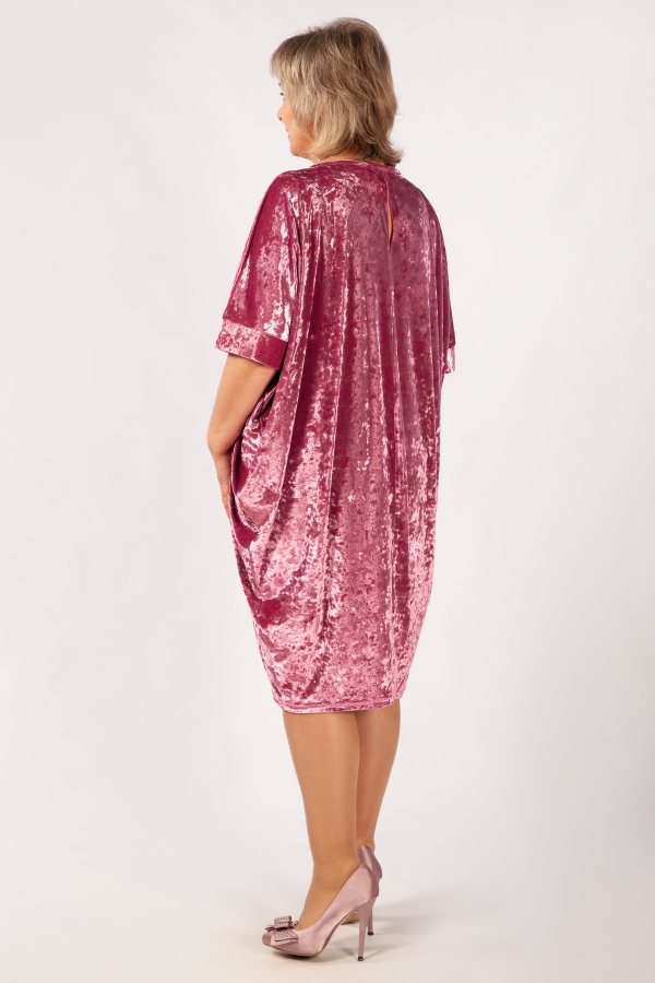Платье Барбара Милада для больших размеров с бархатом