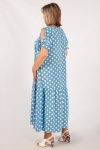 Платье Анфиса Милада макси длины с принтом горох