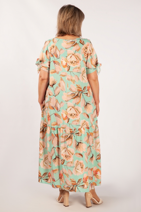 Платье Анфиса Милада с разрезами на рукавах