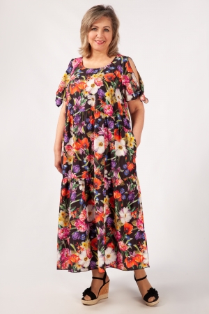Платье Анфиса Милада с цветочным принтом