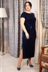 Платье Диор-2 Милада макси длина с пайетками